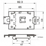 Rail Rack สำหรับ Solid State Relay SSR โซลิตสเตจ รีเลย์